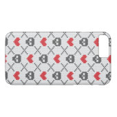 Coques Case-Mate iPhone Motif tricoté avec des crânes (Dos (Horizontal))