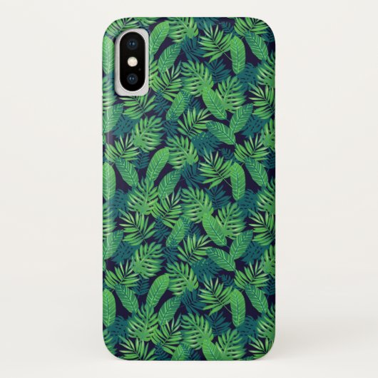 Coques Case-Mate iPhone Motif tropical de feuille (Dos)