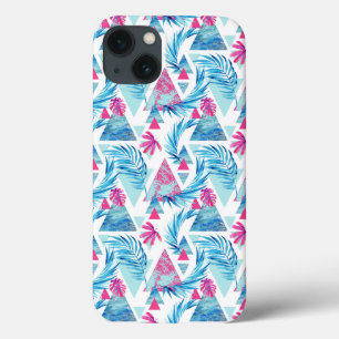 iPhone 13 Case Motif tropical de feuille d'aquarelle abstraite