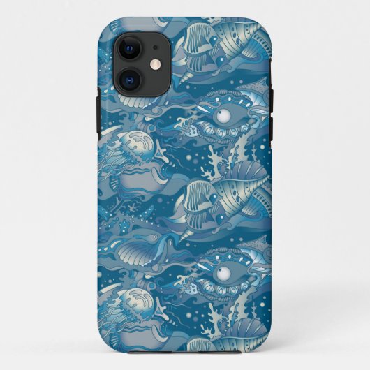 Coques Case-Mate iPhone Motif tropical de mer (Dos)
