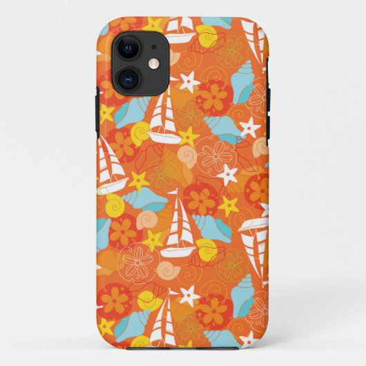 Coques Case-Mate iPhone Motif tropical de voilier (Dos)