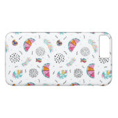Coques Case-Mate iPhone Motif tropical d'été de style de Memphis (Dos (Horizontal))
