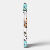 Coques Case-Mate iPhone Motif tropical d'été dessiné à la main (Verso / Gauche)