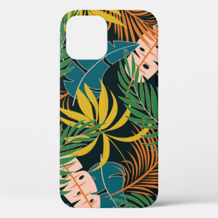 Case-Mate iPhone Case Motif tropical d'été transparent avec jaune vif