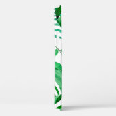 Coques Case-Mate iPhone Motif tropical feuille vert (Verso / Droite)