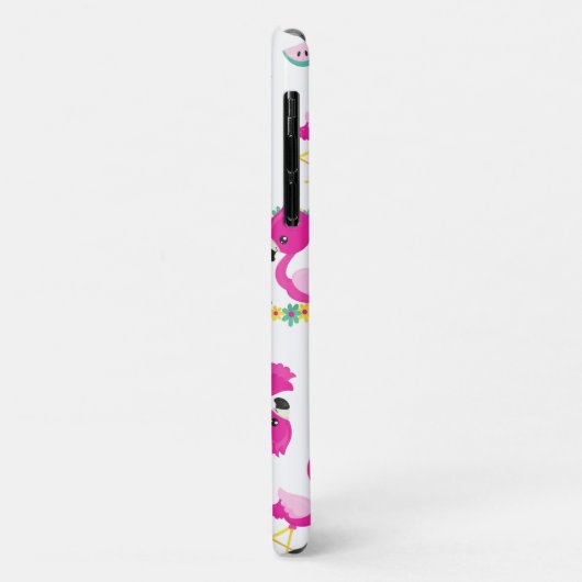 Coques Case-Mate iPhone Motif tropical, Flamants roses, pastèques, Fleurs (Dos/Gauche)