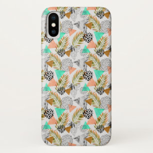 Case-Mate iPhone Case Motif tropical géométrique abstrait de feuille