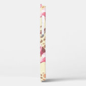 Coques Case-Mate iPhone Motif tropical sans couture avec flamant rose, lea (Verso / Gauche)