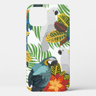 Case-Mate iPhone Case Motif tropical sans couture avec perroquets. 
