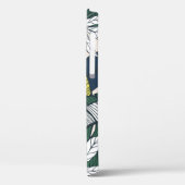 Coques Case-Mate iPhone Motif tropicale sans couture avec feuilles bananie (Verso / Gauche)