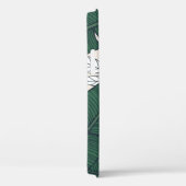 Coques Case-Mate iPhone Motif tropicale sans couture avec feuilles bananie (Verso / Droite)