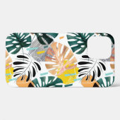 Coques Case-Mate iPhone Motif tropicale sans couture. Feuilles verts d'un (Verso (horizontal))