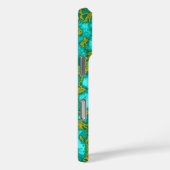 Coques Case-Mate iPhone Motif Turquoise (Verso / Droite)