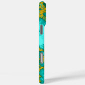 Coques Case-Mate iPhone Motif turquoise (Verso / Droite)