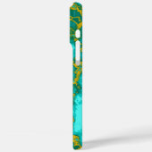 Coques Case-Mate iPhone Motif turquoise (Verso / Gauche)