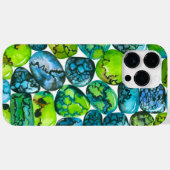Coques Case-Mate iPhone Motif turquoise (Verso (horizontal))