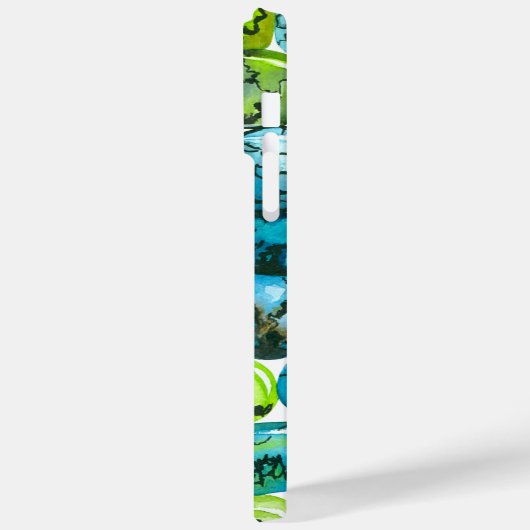 Coques Case-Mate iPhone Motif turquoise (Verso / Gauche)