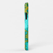 Coques Case-Mate iPhone Motif turquoise (Dos/Droite)