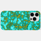 Coques Case-Mate iPhone Motif turquoise (Verso (horizontal))