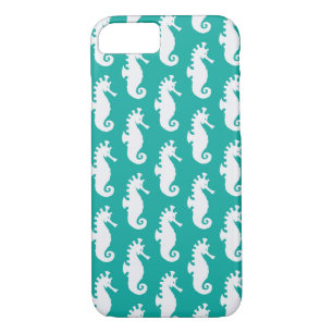 Coques Pour iPhone Motif turquoise 1 d'hippocampe
