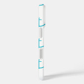 Coques Case-Mate iPhone Motif Turquoise Ancre (Verso / Droite)