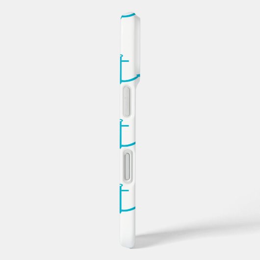 Coques Case-Mate iPhone Motif Turquoise Ancre (Verso / Droite)