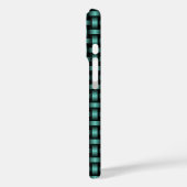 Coques Case-Mate iPhone Motif turquoise Black Weaver (Verso / Gauche)