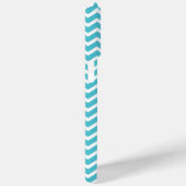 Coques Case-Mate iPhone Motif Turquoise Chevrons (Verso / Droite)