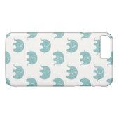 Coques Case-Mate iPhone Motif Turquoise Cute Elephant (Dos (Horizontal))