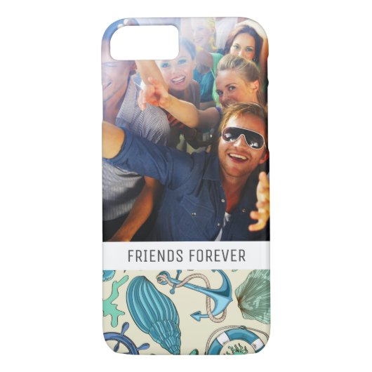 Coques Case-Mate iPhone Motif turquoise | d'animaux de mer votre photo et (Dos)