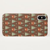 Coques Case-Mate iPhone Motif turquoise de Teepee d'étape | de Geo de (Dos (Horizontal))
