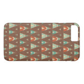 Coques Case-Mate iPhone Motif turquoise de Teepee d'étape | de Geo de (Dos (Horizontal))