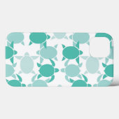 Coques Case-Mate iPhone Motif turquoise de tortue (Verso (horizontal))