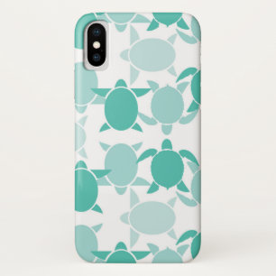 Coques Pour iPhone Motif turquoise de tortue