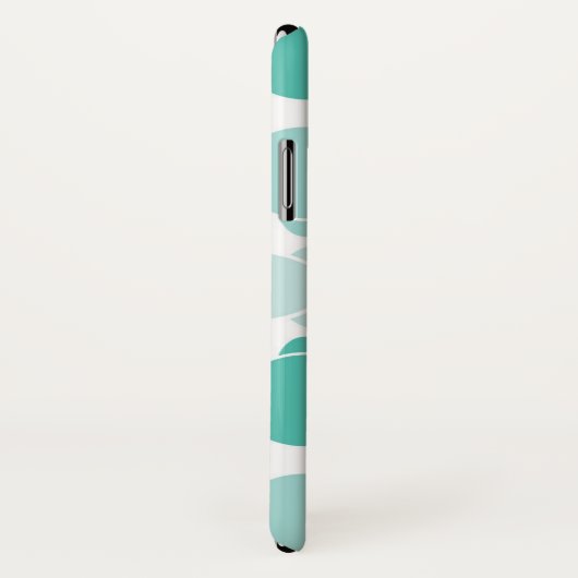 Coques Case-Mate iPhone Motif turquoise de tortue (Dos/Droite)