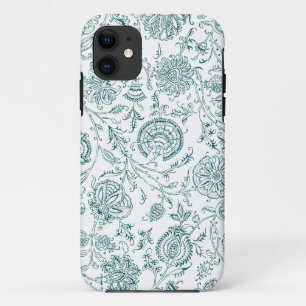 Etui iPhone Case-Mate Motif turquoise et blanc
