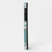 Coques Case-Mate iPhone Motif turquoise et Crystal Zigzag (Dos/Gauche)