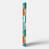 Coques Case-Mate iPhone Motif turquoise Et Orange (Verso / Droite)