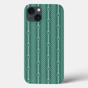 iPhone 13 Coque Motif turquoise ornemental