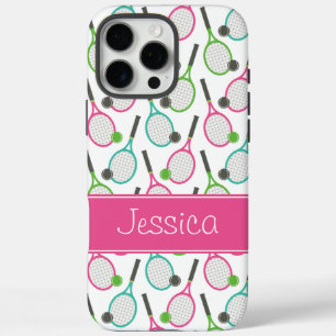 Coques iPhone 16 Pro Max Motif turquoise vert rose de très bon goût de