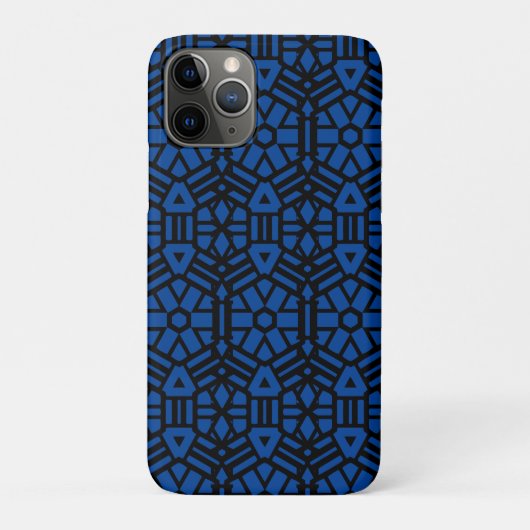 Coques Case-Mate iPhone Motif unique bleu profond (Dos)