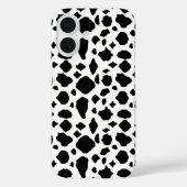 Coques Case-Mate iPhone Motif vache noir et blanc (Verso)