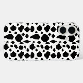 Coques Case-Mate iPhone Motif vache noir et blanc (Verso (horizontal))