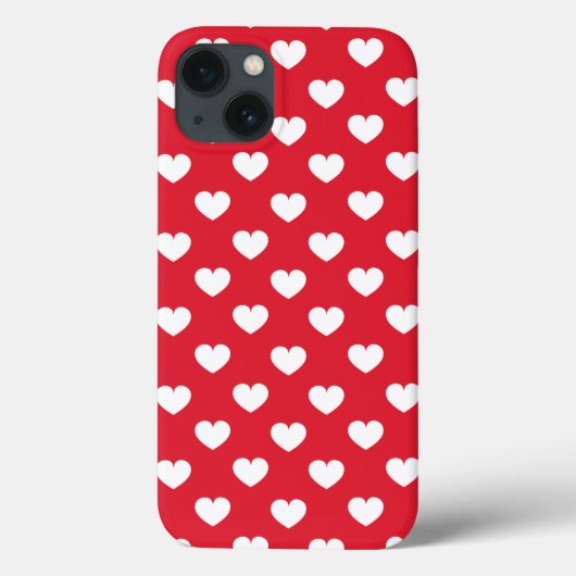 Coques Case-Mate iPhone Motif Valentine Arrière - plan Avec Coeur Amour (Verso)