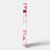 Coques Case-Mate iPhone Motif Valentine`s Day 2024 Arrière - plan avec coe (Verso / Droite)