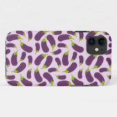 Coques Case-Mate iPhone Motif végétal d'aubergine violet végétal Conceptio (Dos (Horizontal))