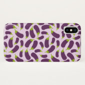 Coques Case-Mate iPhone Motif végétal d'aubergine violet végétal Conceptio (Dos (Horizontal))
