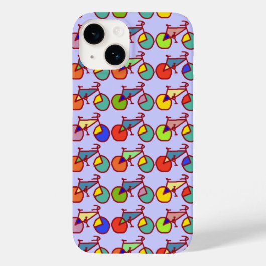 Coques Case-Mate iPhone motif vélo coloré (Verso)
