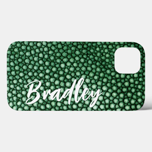 Coques Case-Mate iPhone Motif vert (Verso (horizontal))