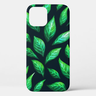 Case-Mate iPhone Case Motif vert de feuille dessiné par encre abstraite